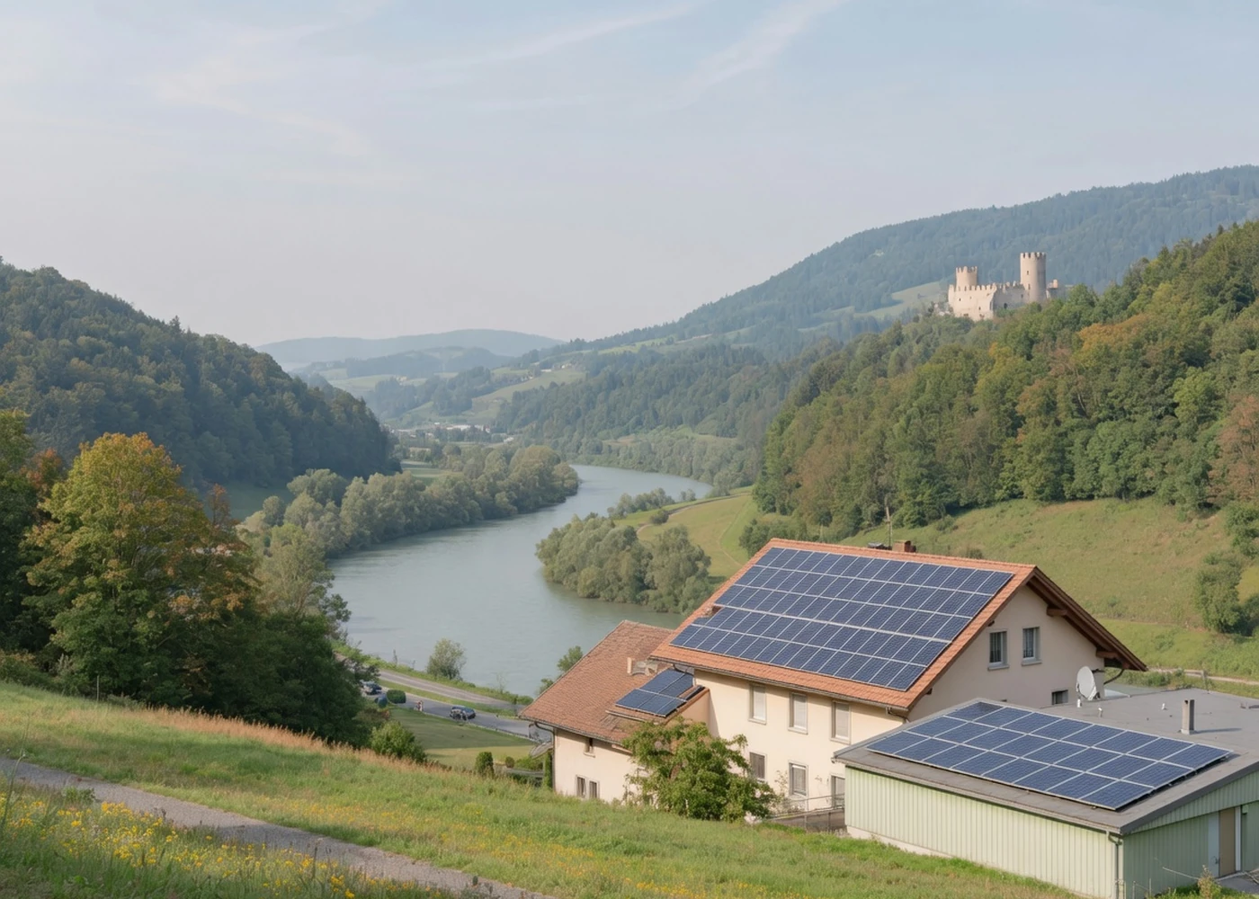 Regionale Solarenergie als Symbolbild für den Kanton Aargau