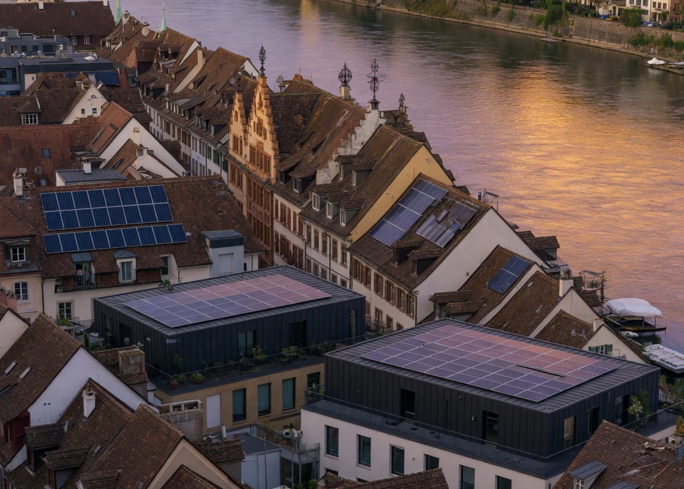 Regionale Solarenergie als Symbolbild für den Kanton Basel-Stadt