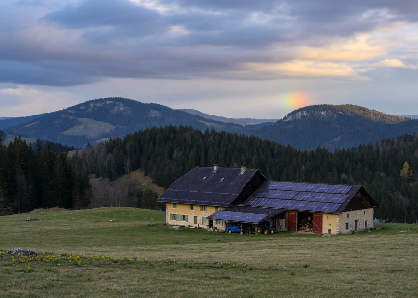 Regionale Solarenergie als Symbolbild für den Kanton Jura
