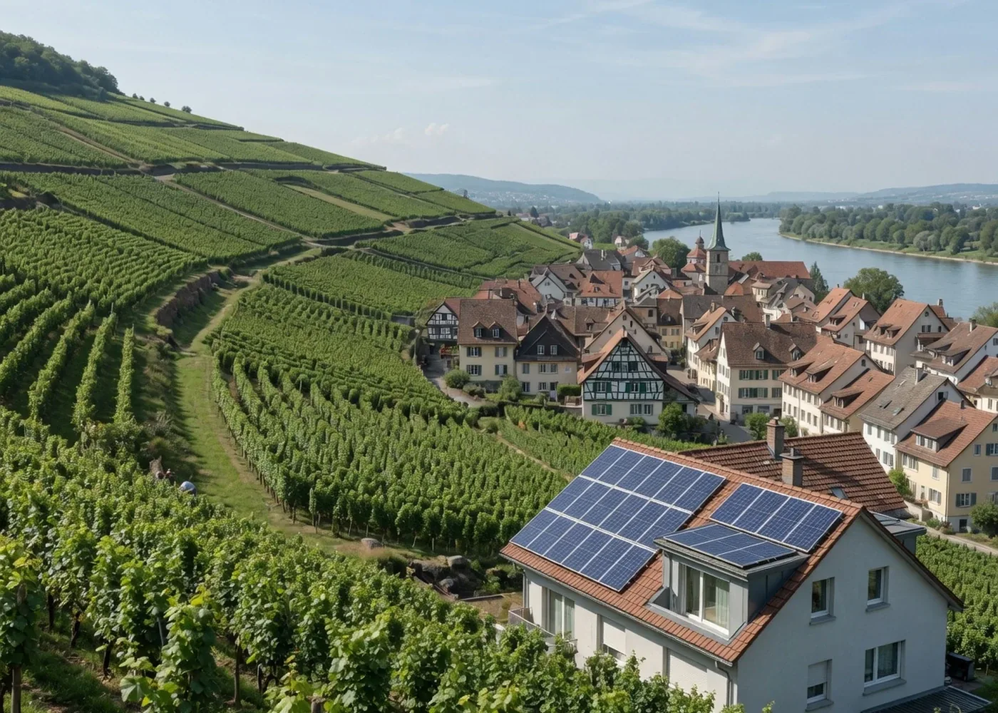 Regionale Solarenergie als Symbolbild für den Kanton Schaffhausen