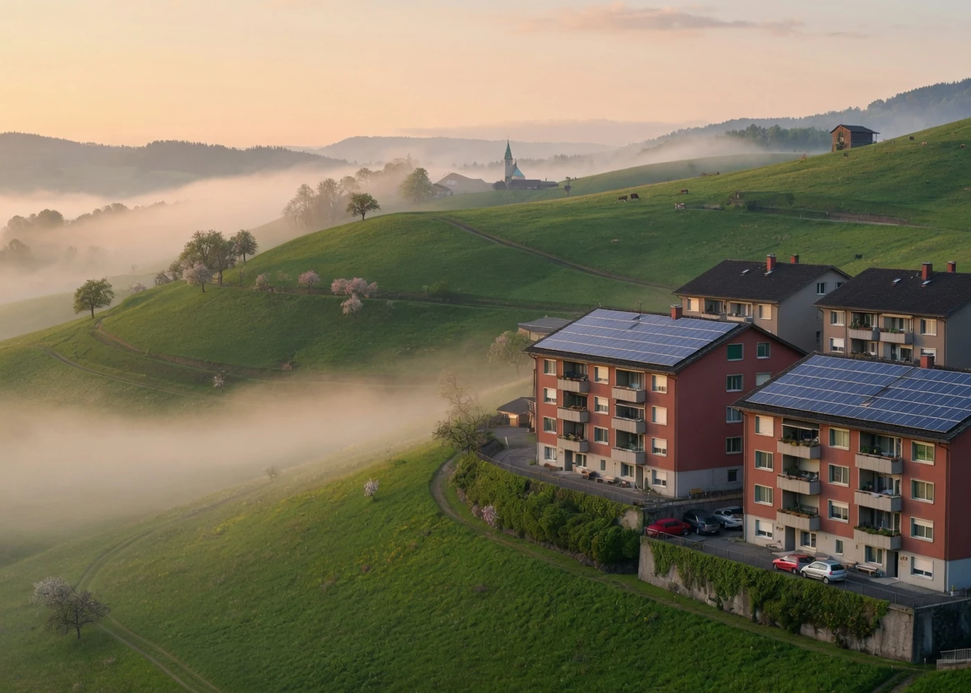 Regionale Solarenergie als Symbolbild für den Kanton St. Gallen